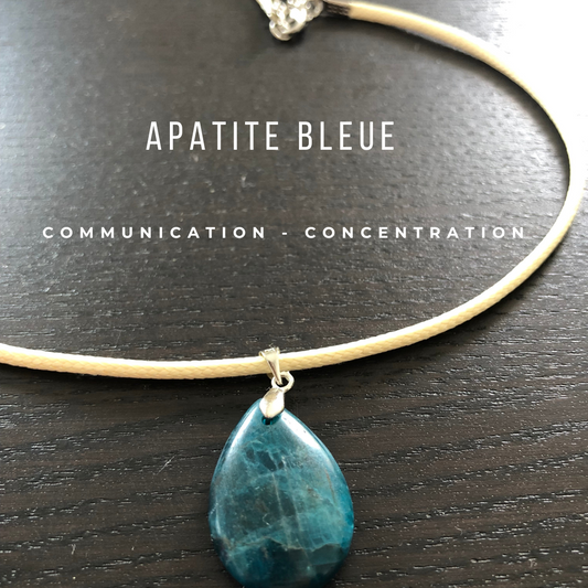 Pendentif Apatite bleue