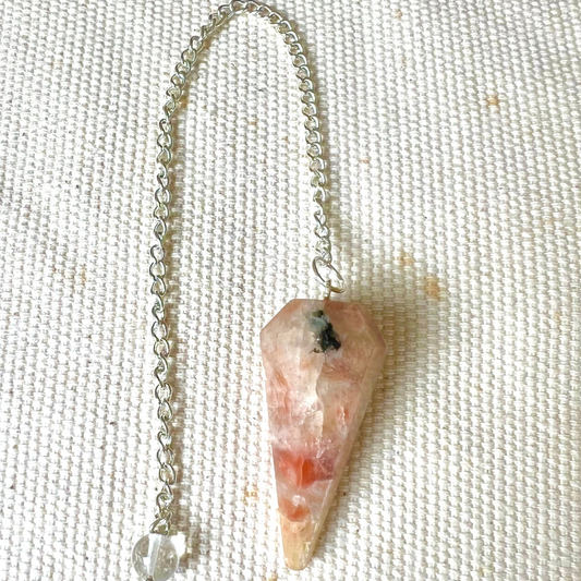 Pendule Hexagonal en Pierre de Soleil 4
